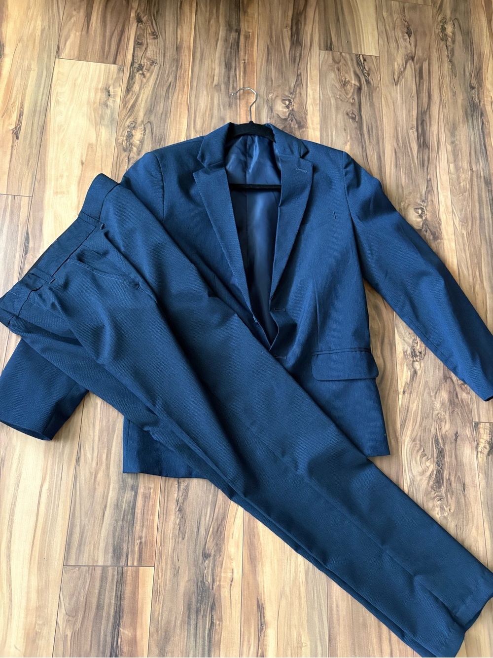 Van Heusen Dark Navy Two-Piece Suit Jacket & Trousers